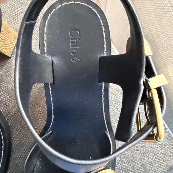 Chloé Women's Rebecca Ankle Strap Slingback Buckled High Heel Sandals - Picture 3 of 11